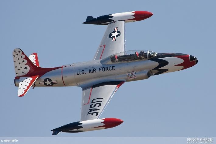 T33 Thunderbird in flight